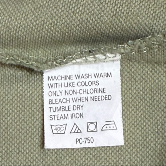 Van Heusen Men's Olive Green Checkered Plaid Polo Size M ~ Excellent - Picture 7 of 7